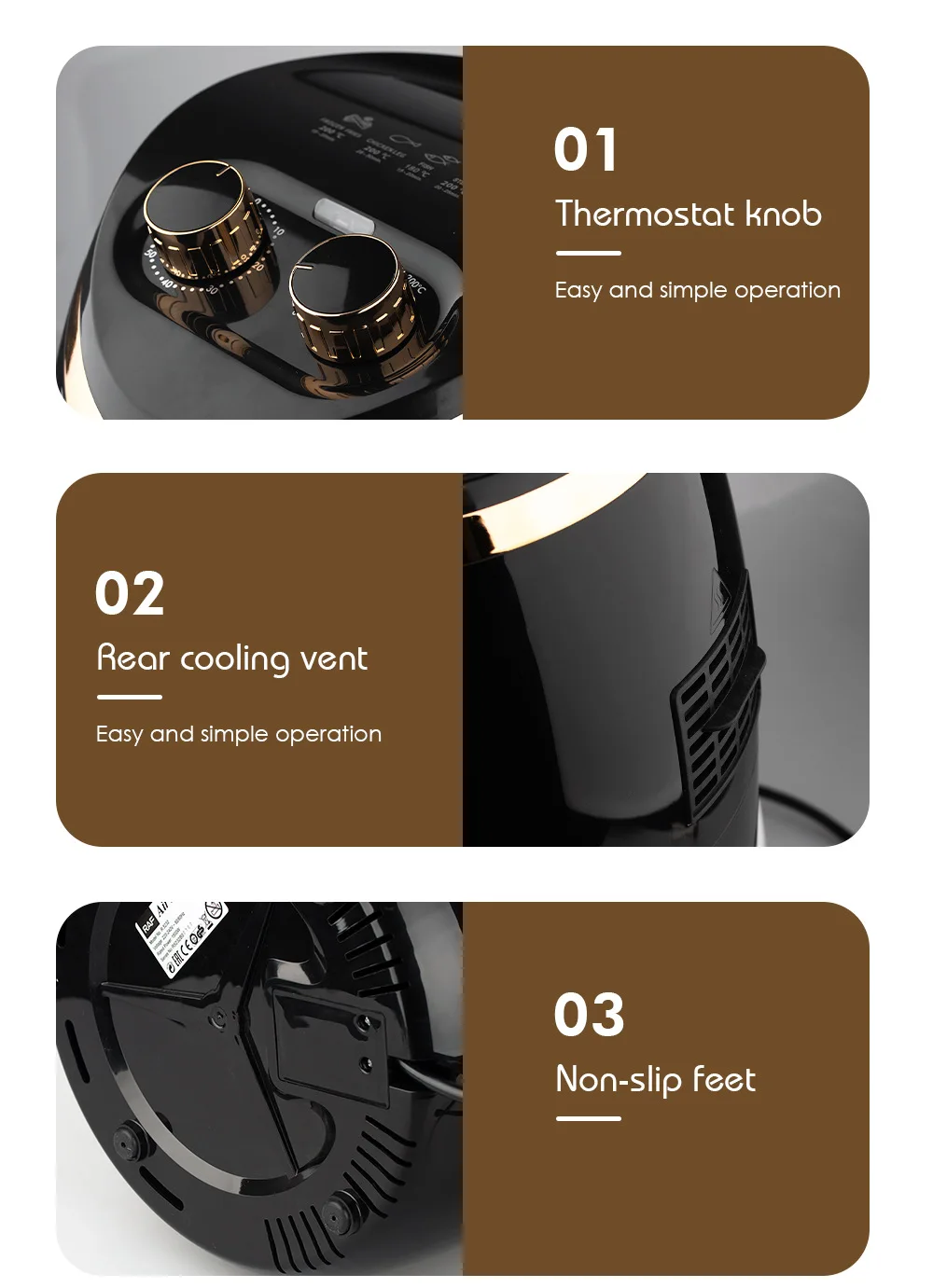 Аэрофритюрница в европейском стиле, бытовая многофункциональная интеллектуальная автоматическая фритюрница большой емкости для картофеля фри