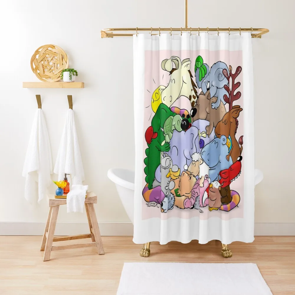 

A Big Hug - Fred and his Friends Shower Curtain Modern Accessory Bathrooms Bathroom Accessorys Curtain