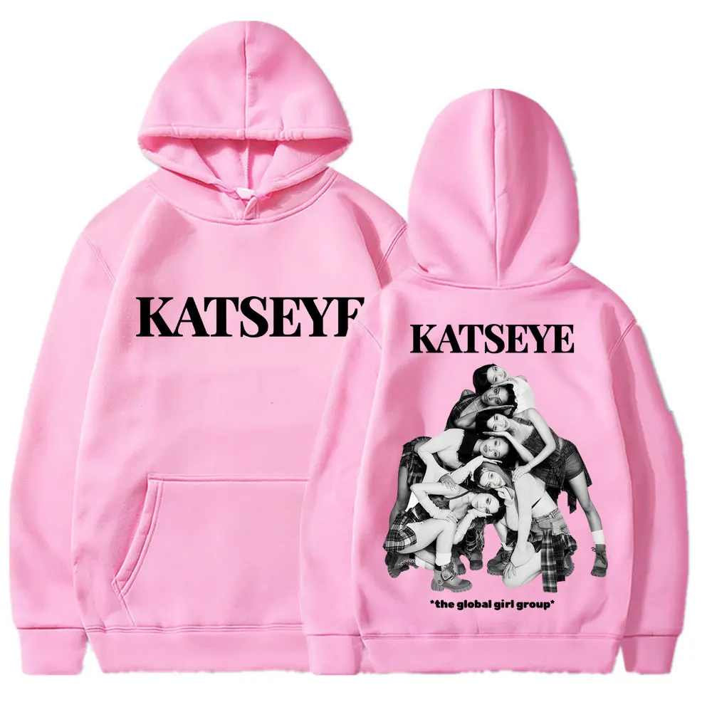 Kpop Gruppe Katseye Grafik Hoodie Mode Vintage Männer Frauen Koreanische Langarm Übergroßen Fleece Casual Trainingsanzug Streetwear Geschenk – Detail 4