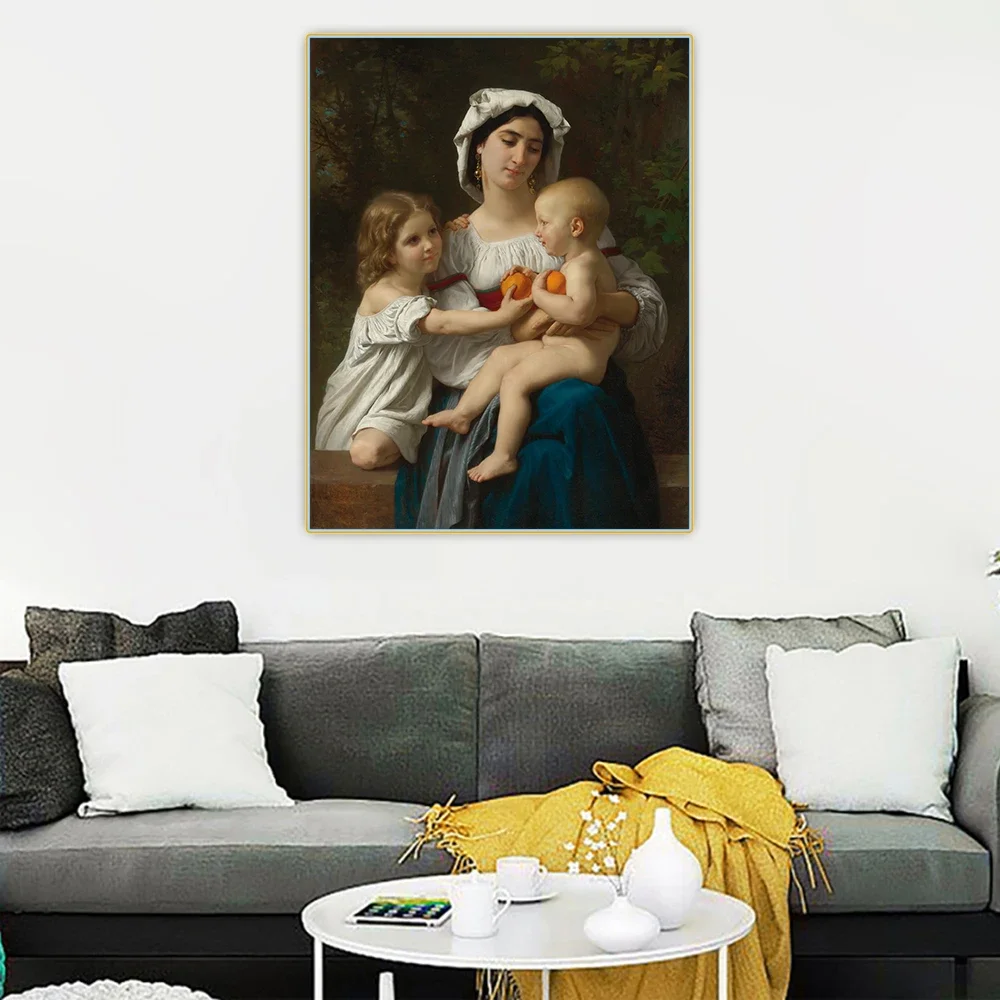 Citon William Adolphe Bouguereau《Oranges》Canvas Art Oil Painting Artwork Poster Picture Wall Decor Home interior Decoration