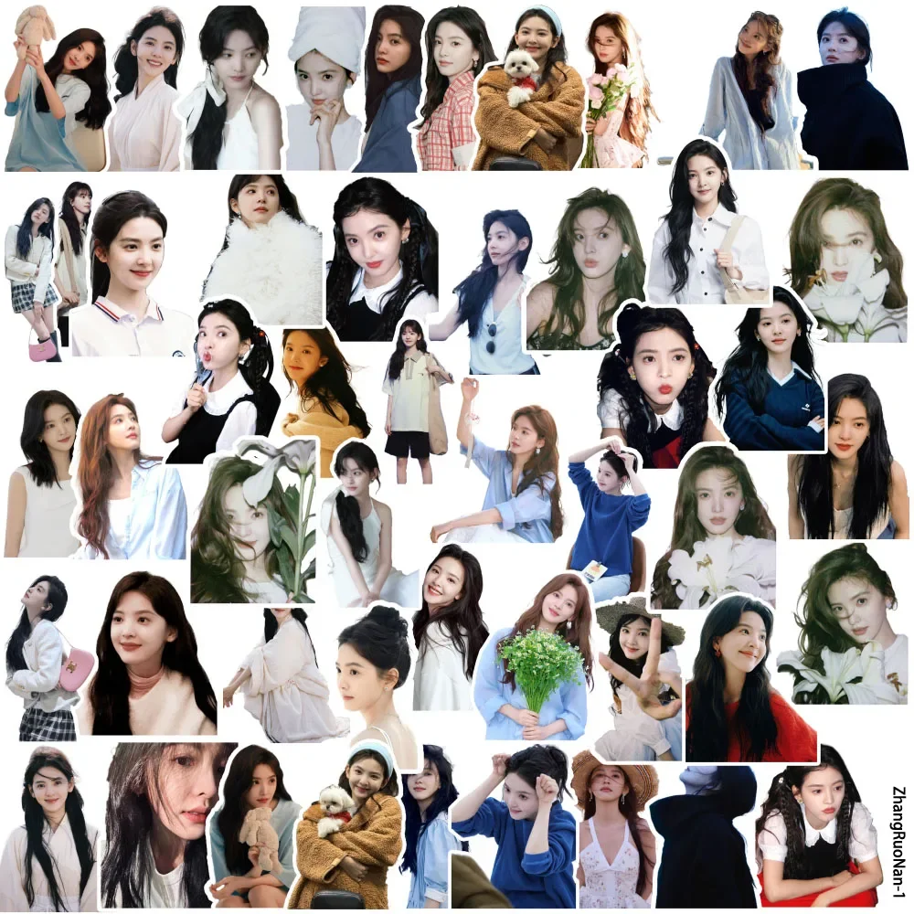 Cute Fashion Girl Portrait Waterproof Stickers DIY Decals for Phone Case Laptop Water Bottle Scrapbook Journal Decor