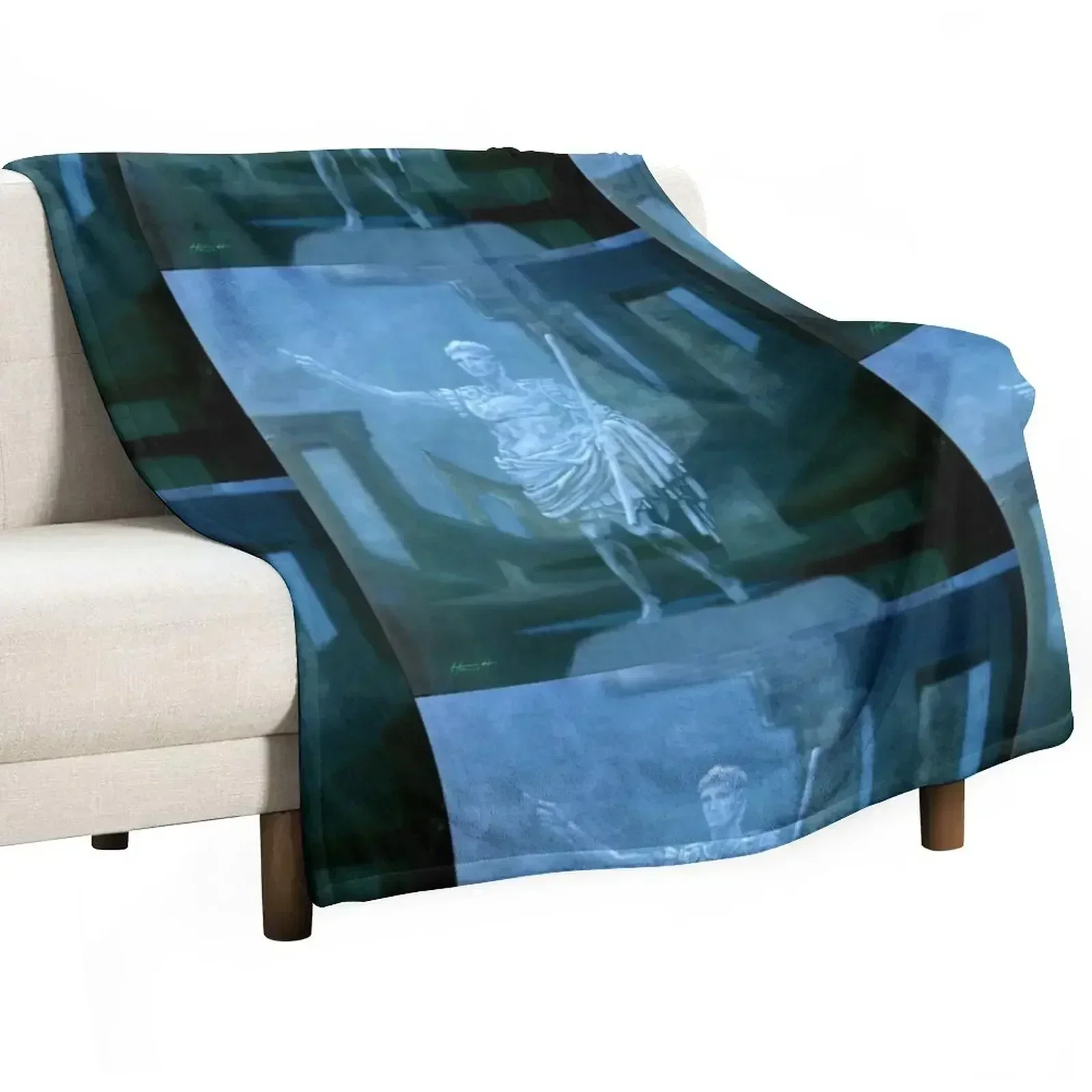 

Augustus Caesar Throw Blanket Cozy Home Blanket Gift for Christmas Holiday