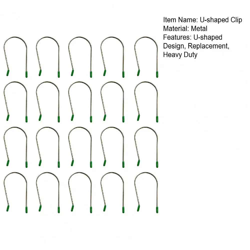 20Pcs Hot Roller Clips Hot Curler U-shaped Clip Replacement Kit Heated Roller Securing Pins Fits All Sized Rollers Curlers