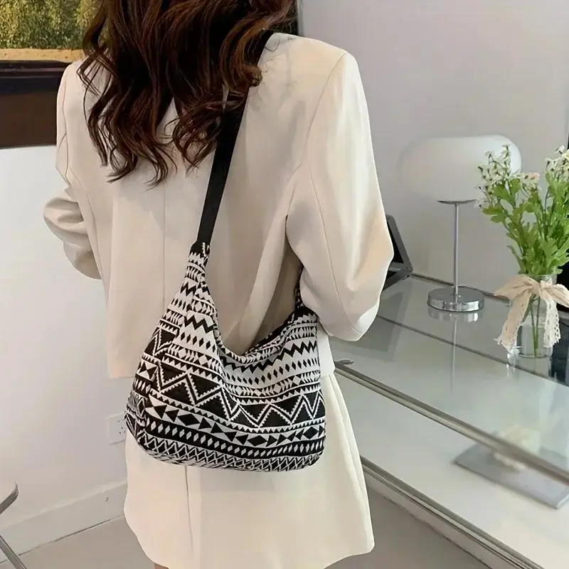 

Женская сумка через плечо, холщовая сумка-хобо в этническом стиле