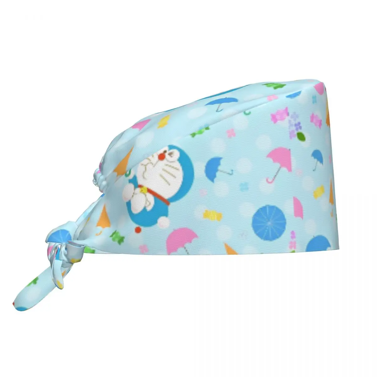 

Nurse Hats Doraemons Working Caps For Unisex Women Trendy Bandage Tie Back Scrub Caps Soft Comfy Medical Hat