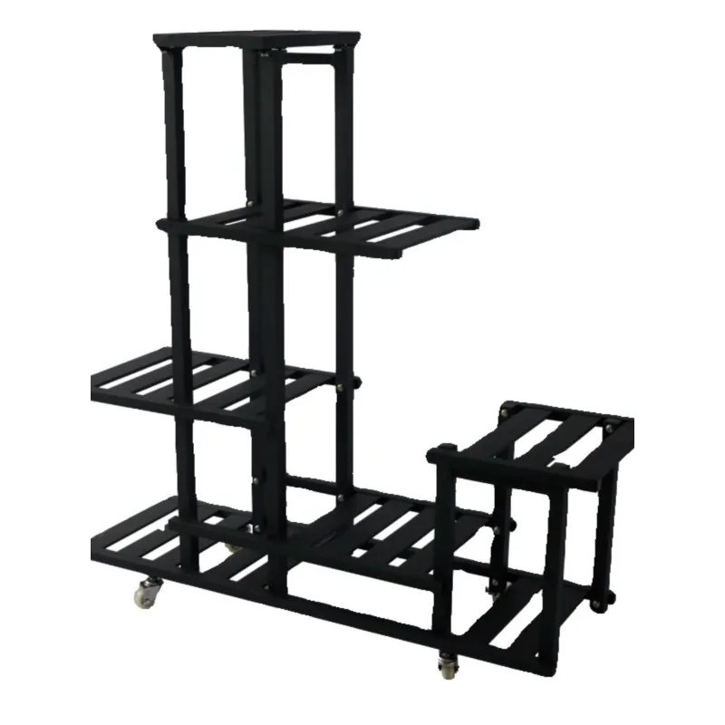 

Multi-layer flower stand Shelf Balcony Succulent courtyard Indoor floor-to-ceiling aluminum flower stand