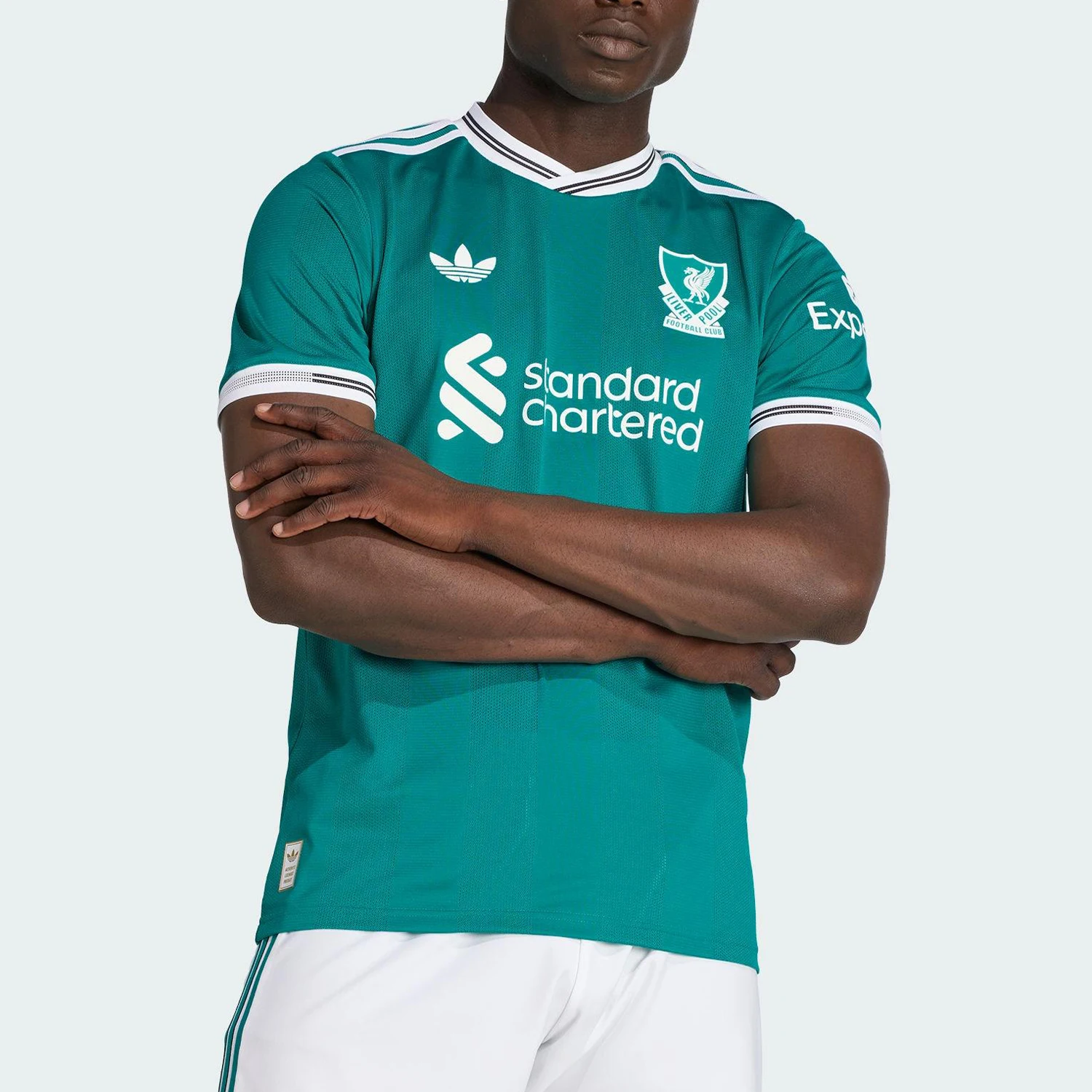 

Adidas Authentic Trefoil Men's Hooded Breathable V-Neck Soccer Short Sleeve JV6427