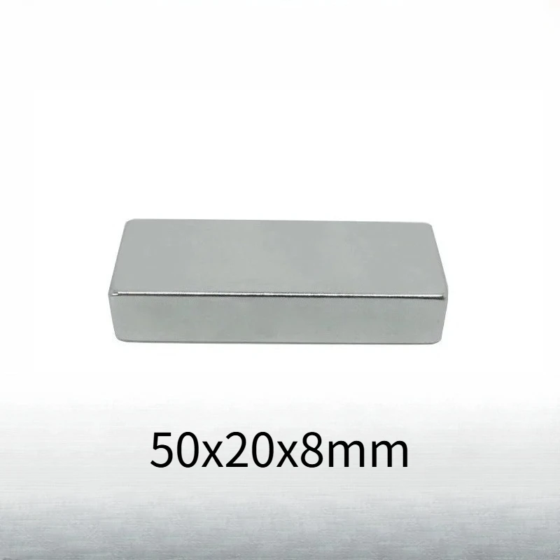 50x20x8mm Block Magnet Strong Sheet Rare Earth Magnet 50x20x8mm For Home Refrigerators, Offices DIY 50*20*8