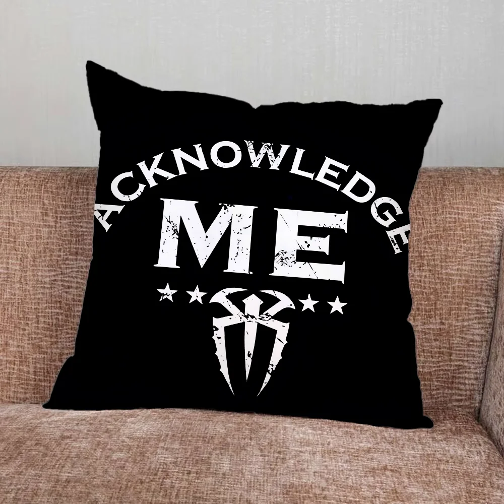 R-Roman R-Reigns Wrestler Poszewka na poduszkę do domu Sypialnia Samochód Biuro Dekoracja Pokój dzienny Sofa Poszewka na poduszkę Odpowiednia