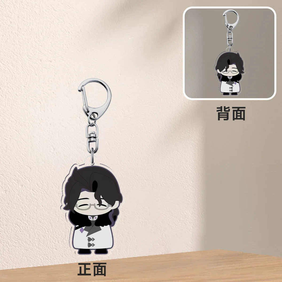 Game Genshin Impact Fatui Harbingers Uniform Acrylic Cellphone Strap Lanyard For Mobile Phone Case Keychain Key Chain Cover Hang