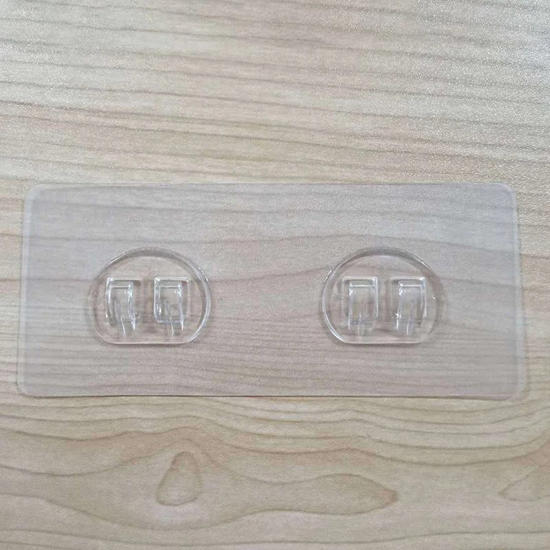 Wall Mounted Adhesive Hook Under Wire Shelf Rack Hanger Holder Insert Clamp Organizer Decor Bracket Key Accessories For Hanging