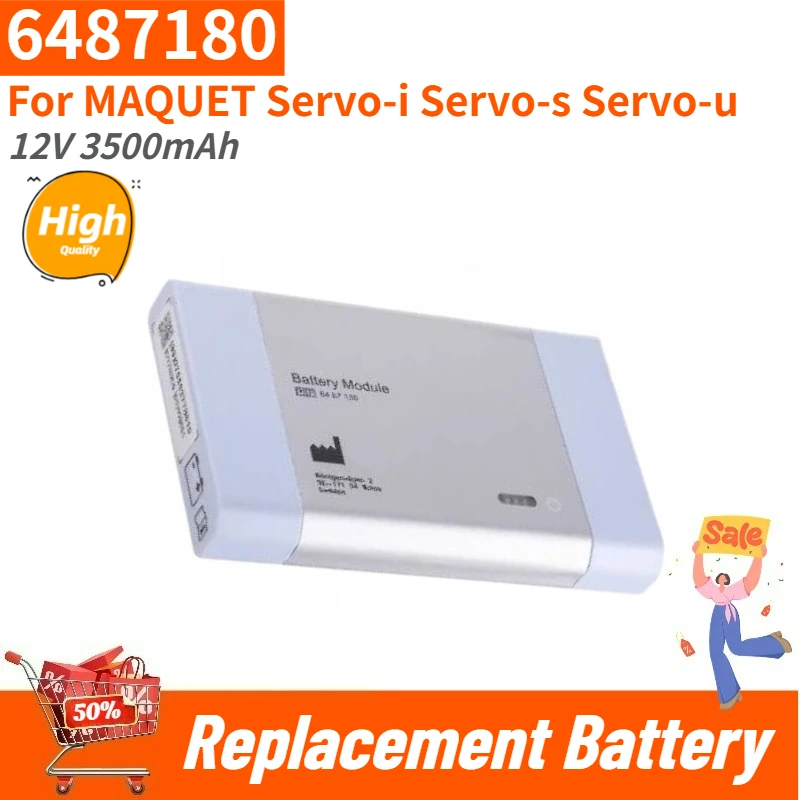 

6487180 12V 3500mAh High Quality Battery REF 64 87 180 For MAQUET Servo-u Servo-i Servo-s Brand New Replacement Battery
