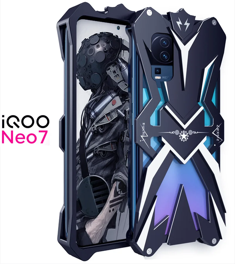 Original Zimon Metal Luxury New Thor Heavy Duty Armor Metal Aluminum Mobile Phone Case Cover For Vivo Iqoo Neo7 Neo 7 Cases