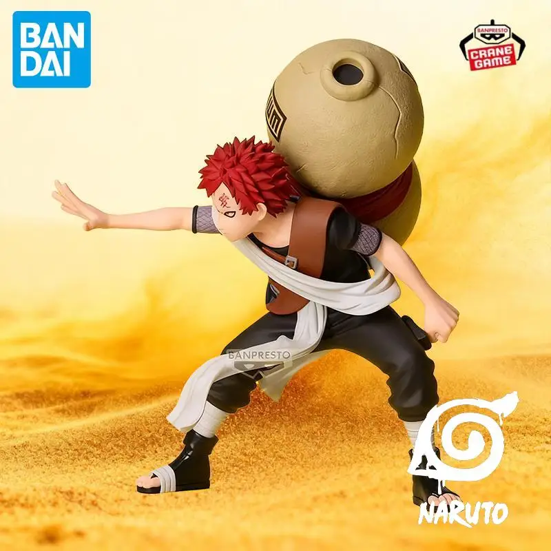 In Stock Bandai Original Naruto Anime Gaara Figures Action Models Cartoon Dolls Desktop Toys Pvc Decor Ornaments Festival Gifts
