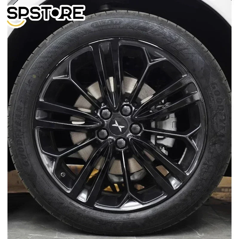 For Xpeng G6 Wheel Sticker Repair Bright Black Film Protective Scratch Sticker Accessories Decorative Modification Car Sticker