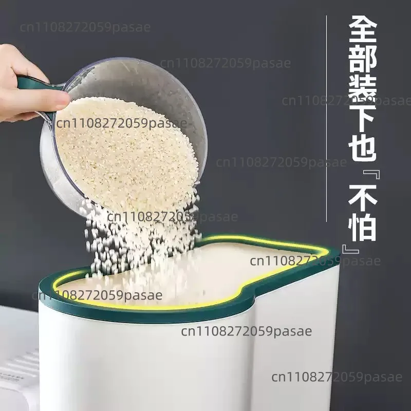 Home Rice Storage Container: Insect-Proof and Moisture-Resistant Sealed Rice Jar with One-Touch Automatic Dispenser (5 Kg)