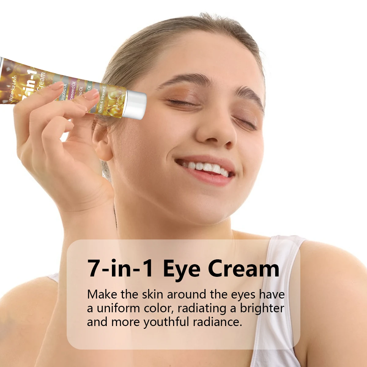 Castor Oil Eye Cream with Jojoba, Grapeseed, Batana, Rosemary, Sesame Oils, Biotin & Vitamin E