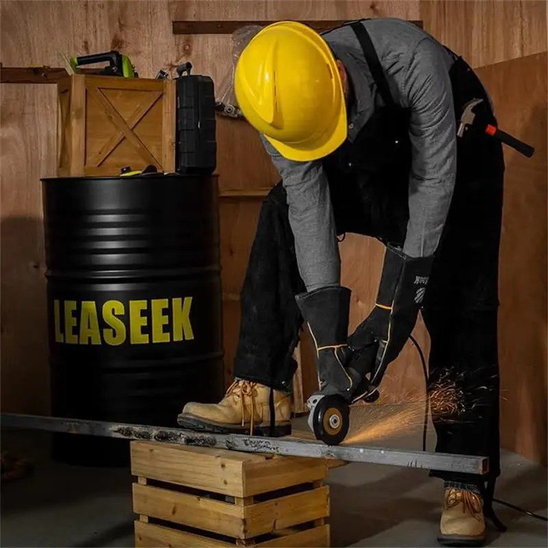 Double-face Fleece Welding Flame Retardant Clothing Wear-resistant Heat Insulation Fire-proof Welding Workwear  Jumpsuit，용접 자켓