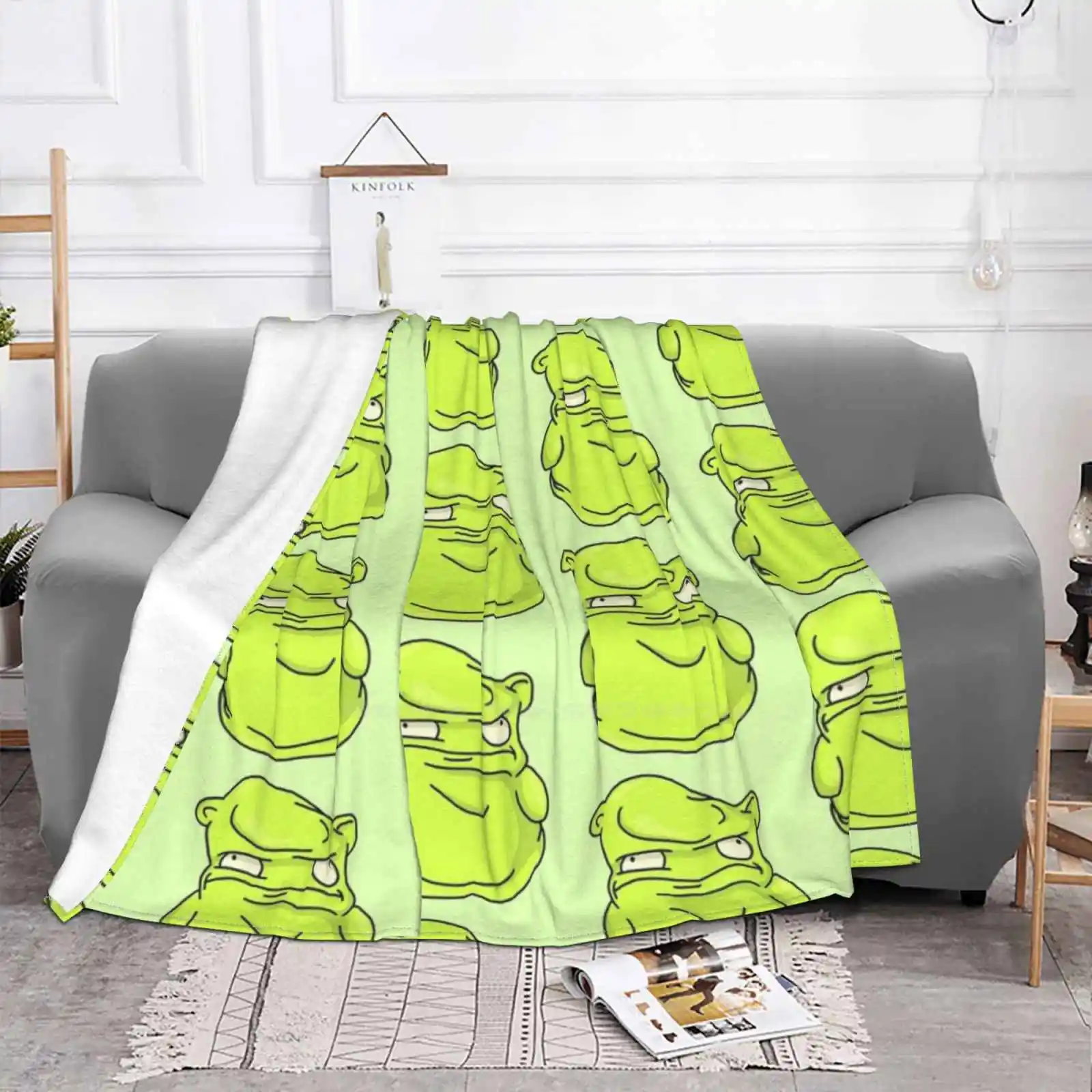 Melted Soft Warm Light Thin Blanket Hydroflasksticker Melted Bob S Burgers Louise Belcher Fever Dream Tv Toy Green Funny Series