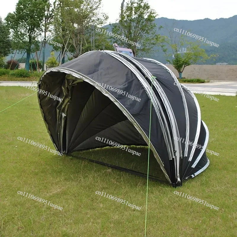 Spherical Motorcycle Electric Bike Bicycle Tent with 5-Level Adjustment, Outdoor Garage Waterproof PU4000 Silver Coated Sunshade