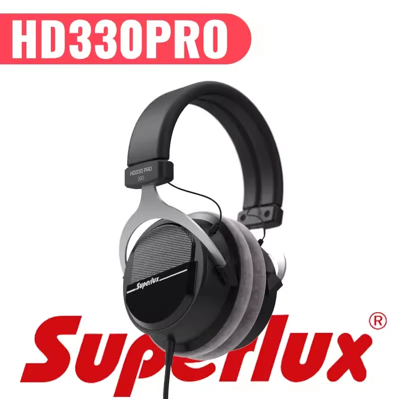 Superlux HD330 PRO semi-open/full enclosed monitoring headphones