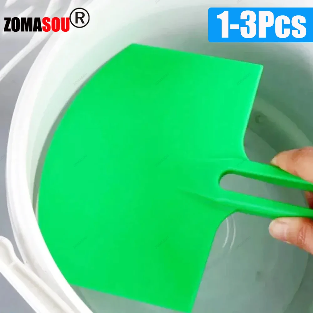 1-3Pcs Curved Bucket Scoops Putty Knife Scraper Spackle Paint Drywall Finishing Plaster Scraping Decals Patch Construction Tools