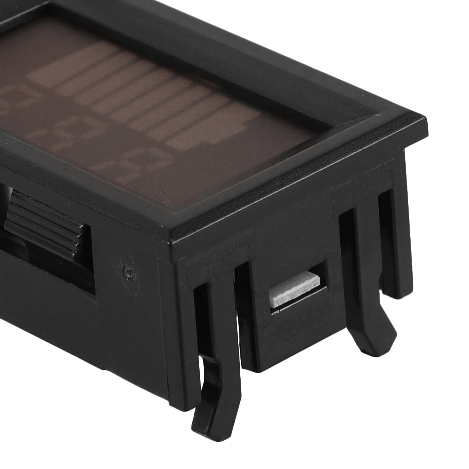 

2pcs Digital Voltage Display Meter 12 72V Capacity Tester Black Case Red LED for Monitoring