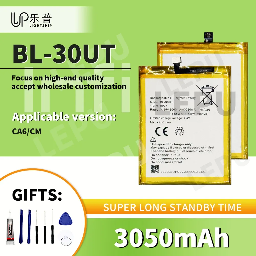 

Battery Original for INFINIX TECNO CA6 CM Replacement Battery BL-30UT 3050mAh with Free Tools Kits High Quality Battery TECNO CM