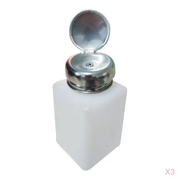 Liquid Press Dispenser 200ml Odorless Nail Art Bottle Pump for Semi Cured Gel Nail Sticker Application