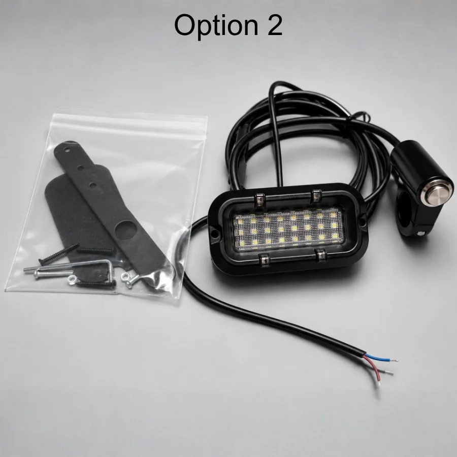 All Metal V2 Baja Style LED Rock Lights Battery Powered Rear Auxiliary Light for Electric Dirt Bike Motorcycle 2026 New