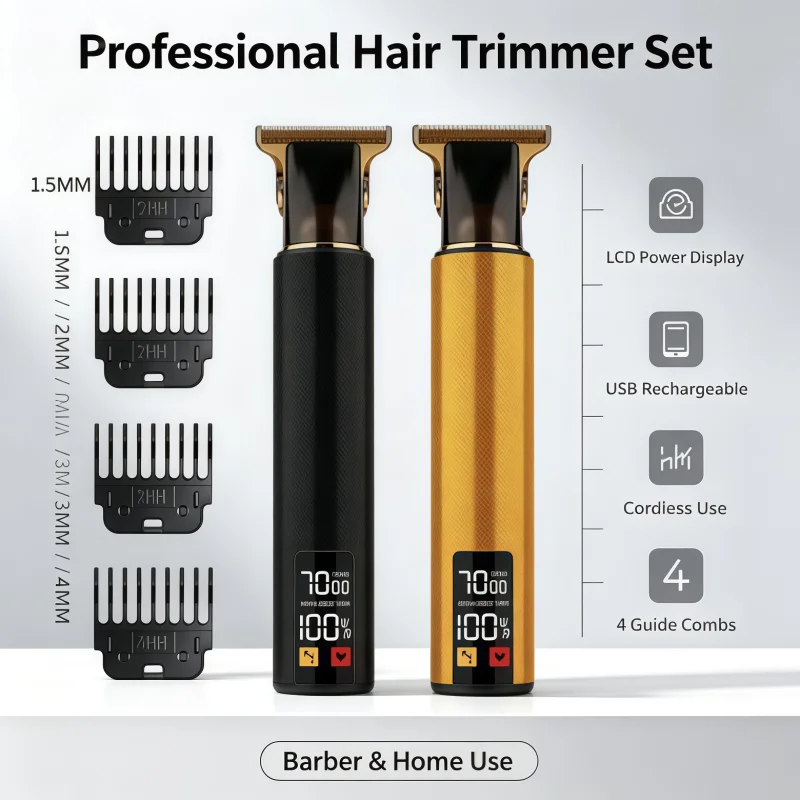 Retro T9 Electric Haircutting Machine Professional Men's Shaving Tool Wireless Rechargeable Hair Trimmer Men's Haircut Scissors