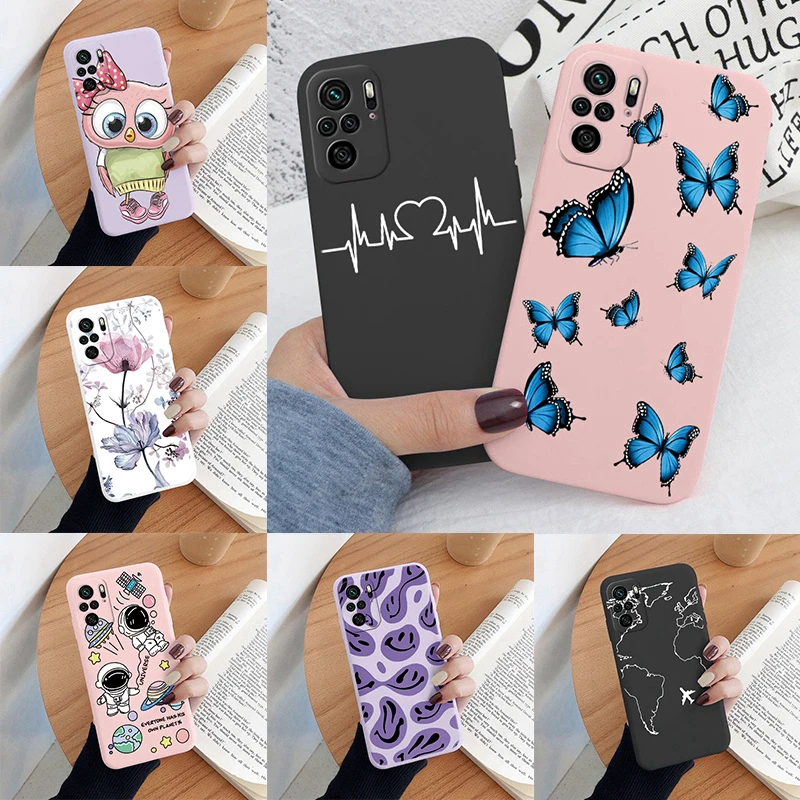 Para poco m5s pocom5s m5 s caso colorido rosto coração macio tpu fundas à prova de choque amortecedor telefone capa traseira para xiaomi poco m5s sacos