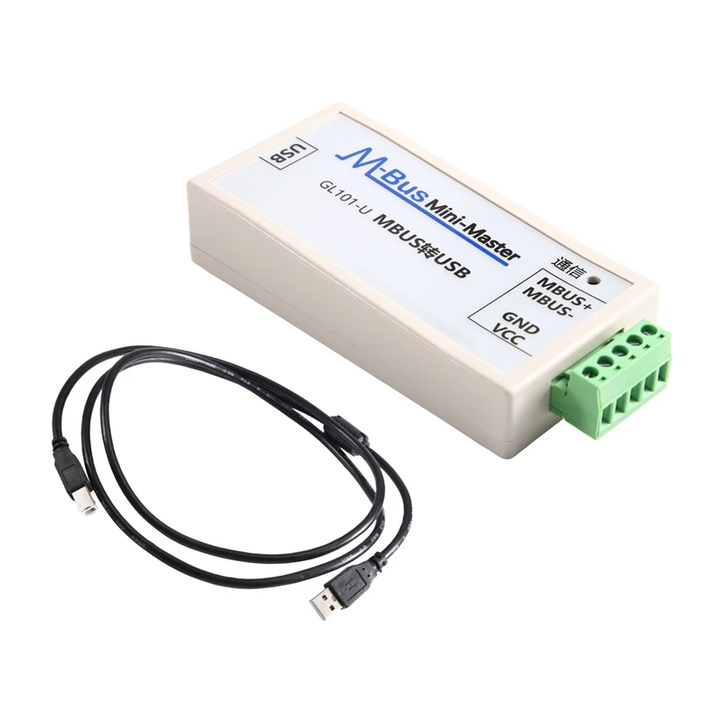 DT21 MBUS M-BUS to USB Converter for Smart Meter Reading Communication Parts Connect 200 Meters Plug and Play USB Powered