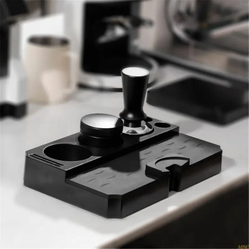 Estación manipulador café A0NC Estación tampos ABS multifunción Café Tamping Stand Textura ABS Presente para amantes