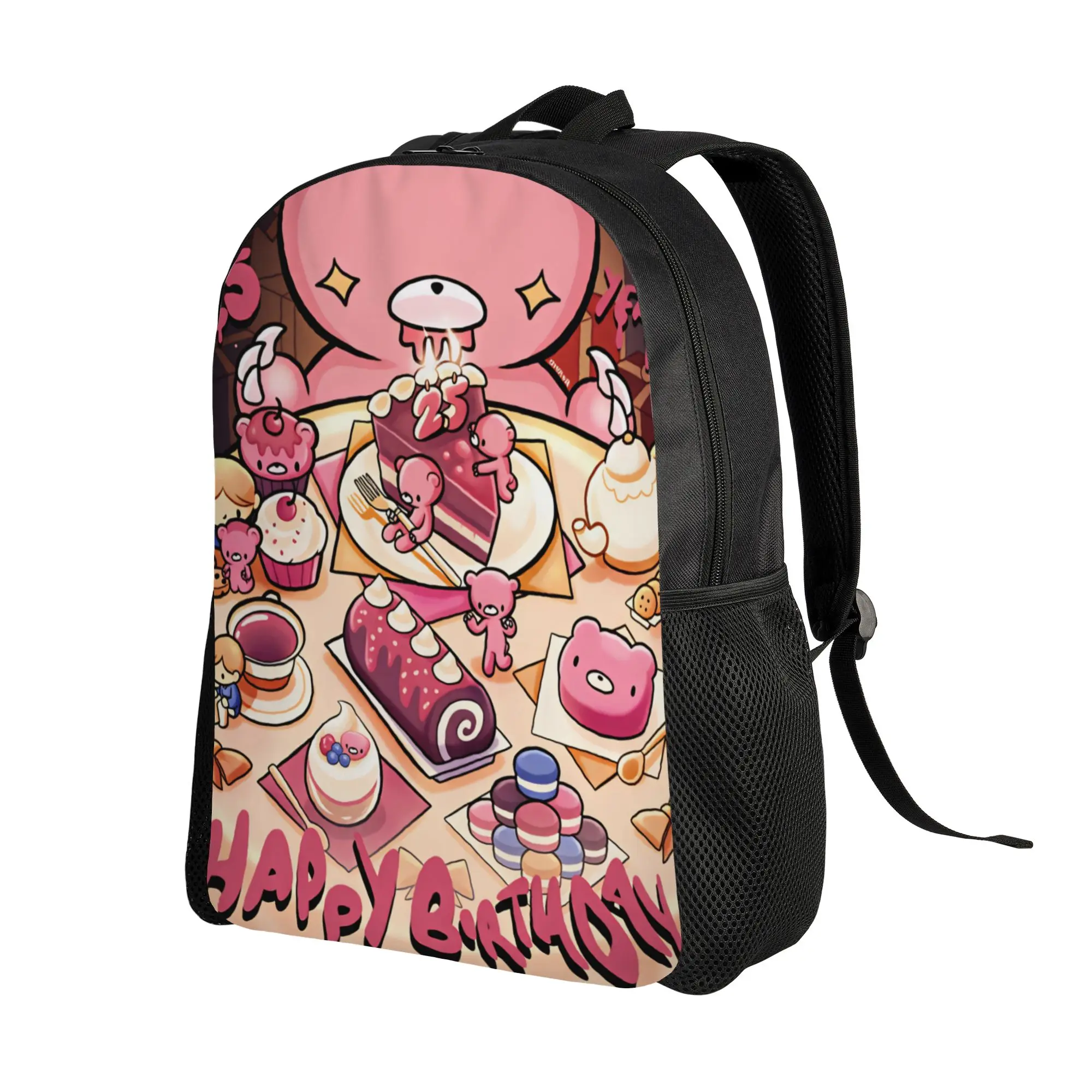 Cartoon G-Gloomy Bear  Backpack  Student Unisex Polyester University Backpacks Durable Fashion School Bags Rucksack