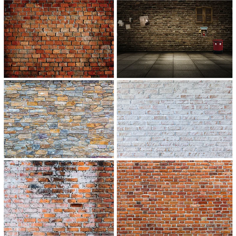 

Vinyl Custom Vintage Brick Wall Theme Photography Backdrops portrait Photo Background Studio Prop 21919 NNL-01