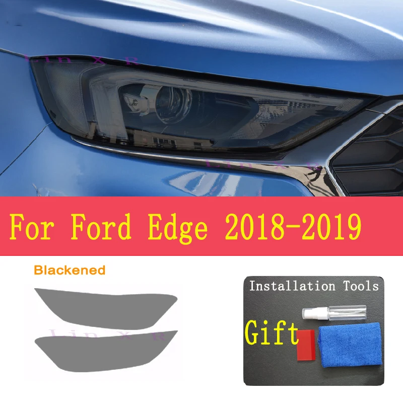 

Для Ford Edge 2018-2019, внешняя фара автомобиля, защита от царапин, передняя лампа, оттенок, защитная пленка из ТПУ, аксессуары для ремонта, наклейка