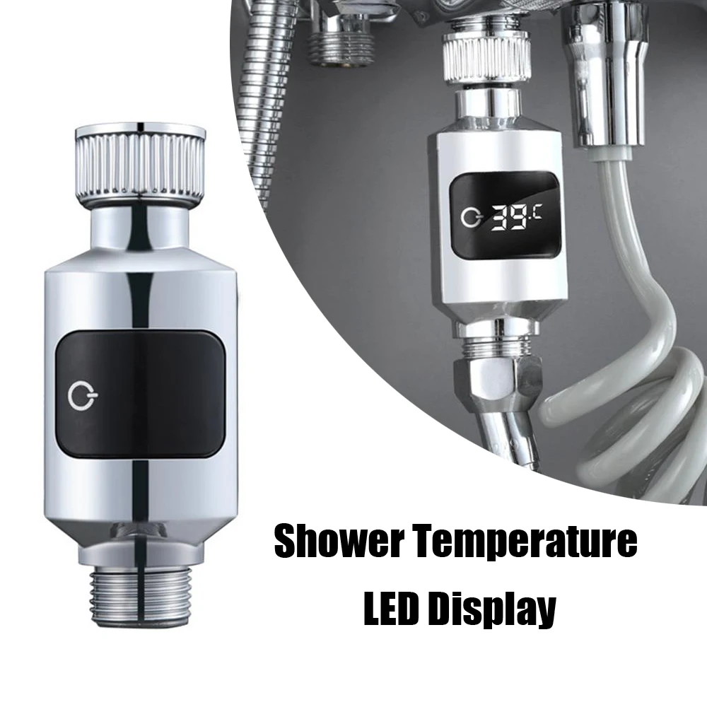 Electricity LED Display Water Shower Thermometer Bathroom Faucets Water Temperature Monitor Energy Smart Home Meter Thermometer