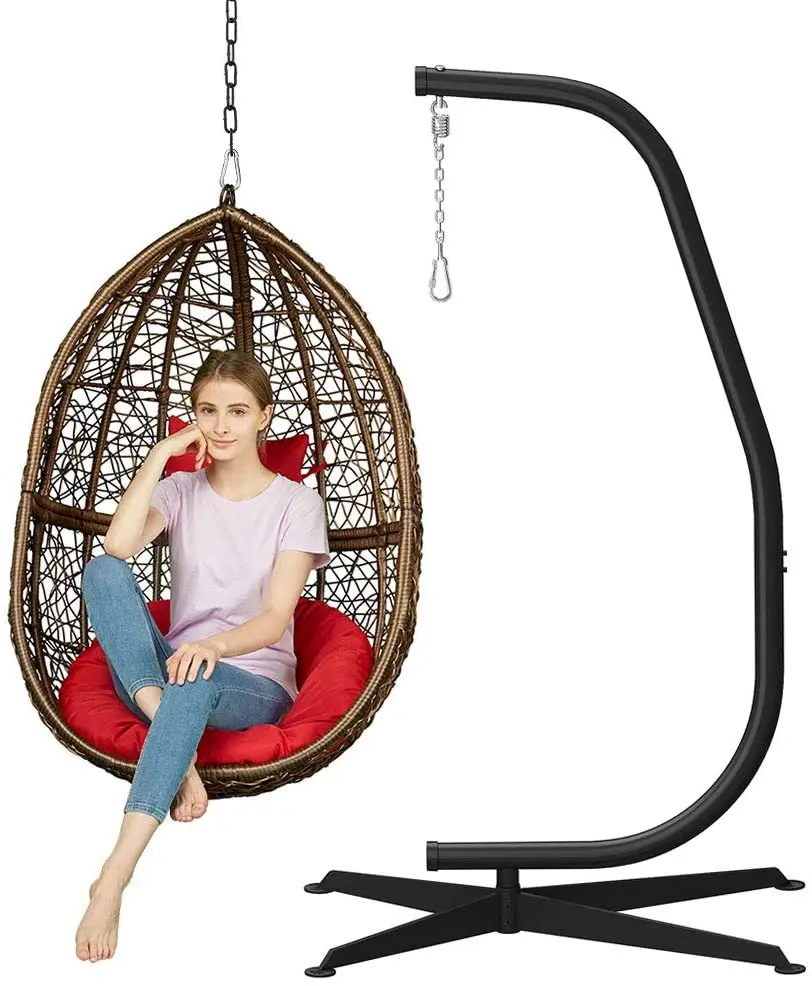 

Country Yard Folding Swing Hammock Chair Hanging Rattan Wicker Garden Egg Swinging Chairs