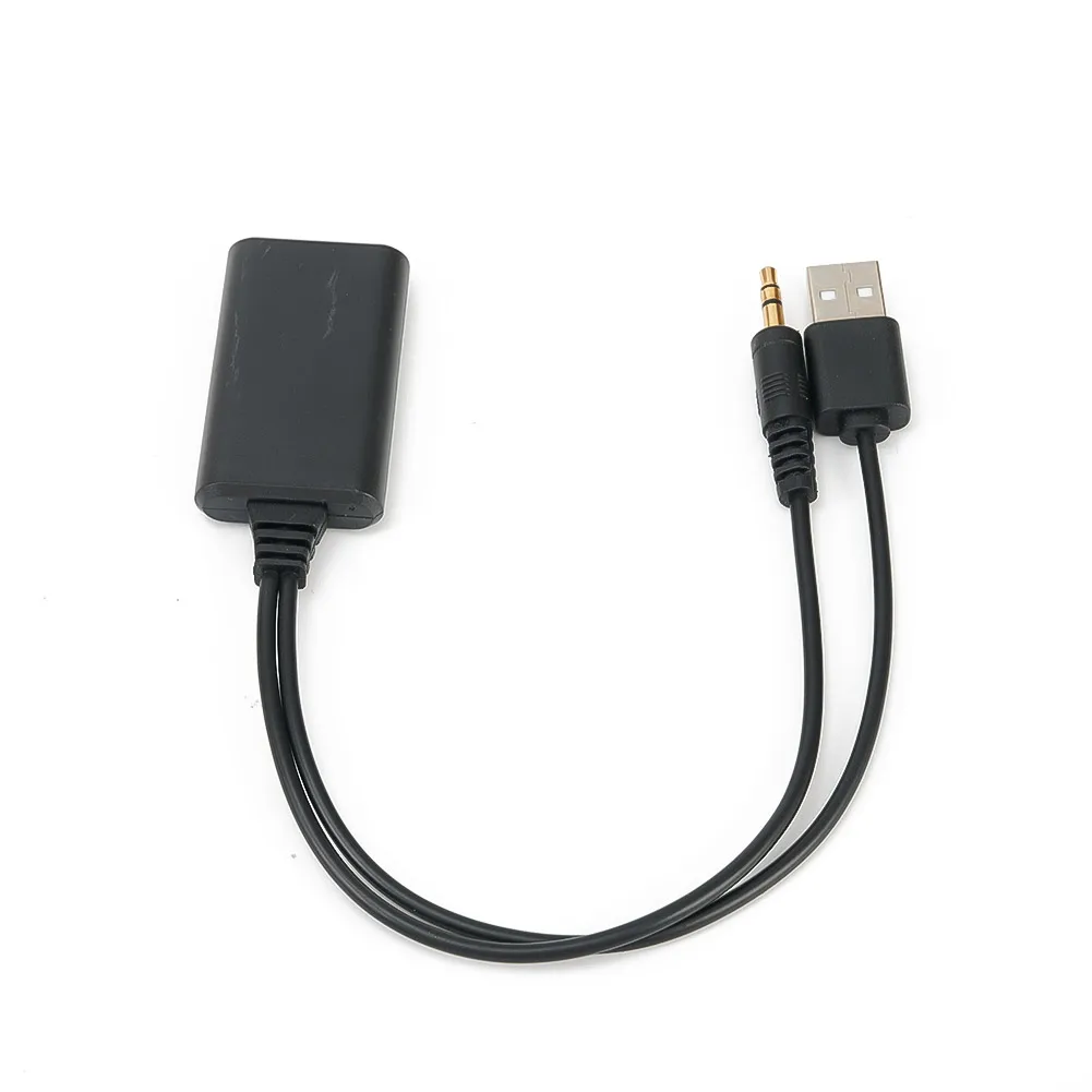 New Useful AUX Adapter Adapter Cable Adapter Part Wear-resistance Radio AUX Interior Wireless 12V 1pc ABS Shell