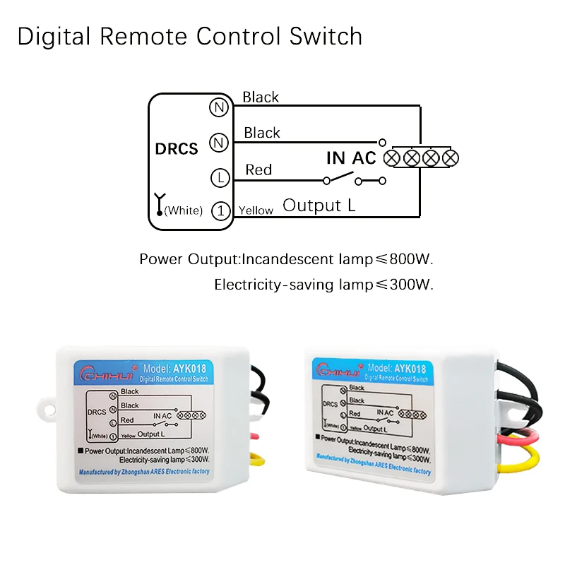 Digital Wireless Remote Control Switch 30M Zigbee Push Button ON/OFF Smart Receiver 1/3/4/5/6/8/10/12/15 Channel Transmitter