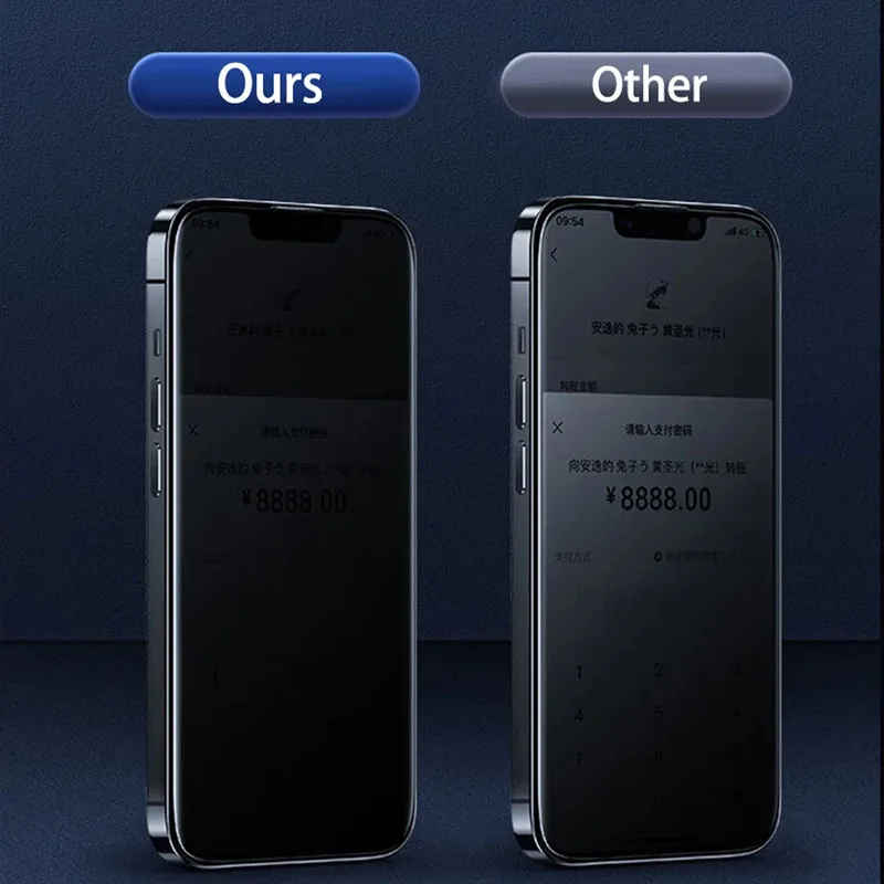Privatsphäre Bildschirm Glas Für Honor X6C Glas Anti-Spy Protector Bildschirm Film Honor X6C Gehärtetem Glas Honor X6C Film – Detail 8