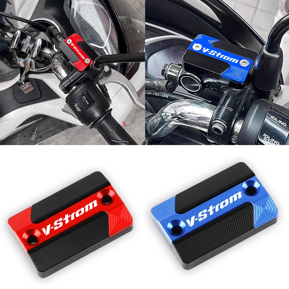 For SUZUKI VStrom 250 800 650 1000 1050 DE VSTROM 800 DE SE SX V-Strom 1000XT Brake Fluid Cap Master Cylinder Reservoir Cover