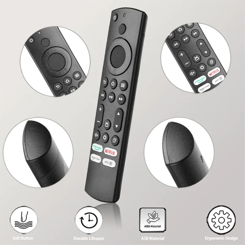 For Onida Fire Remote Control Replacement With Netflix PrimeVideo Buttons, For Onida Fire 43UIF Croma Basics EL7365 EL7368