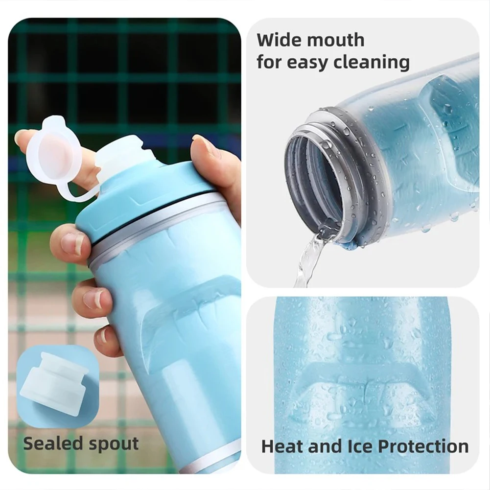 Bicycle Water Bottle Leak-Proof Bicycle Water Bottle PP5 Cycling Water Bottle Sports Insulated Bike Bottles 620ML