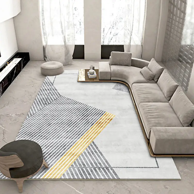 Nordic Carpet Living Room Geometric Printed Floor Mat Bedroom Decoration Bedside Mat Anti-slip Rug Doormat Lounge Rug Large