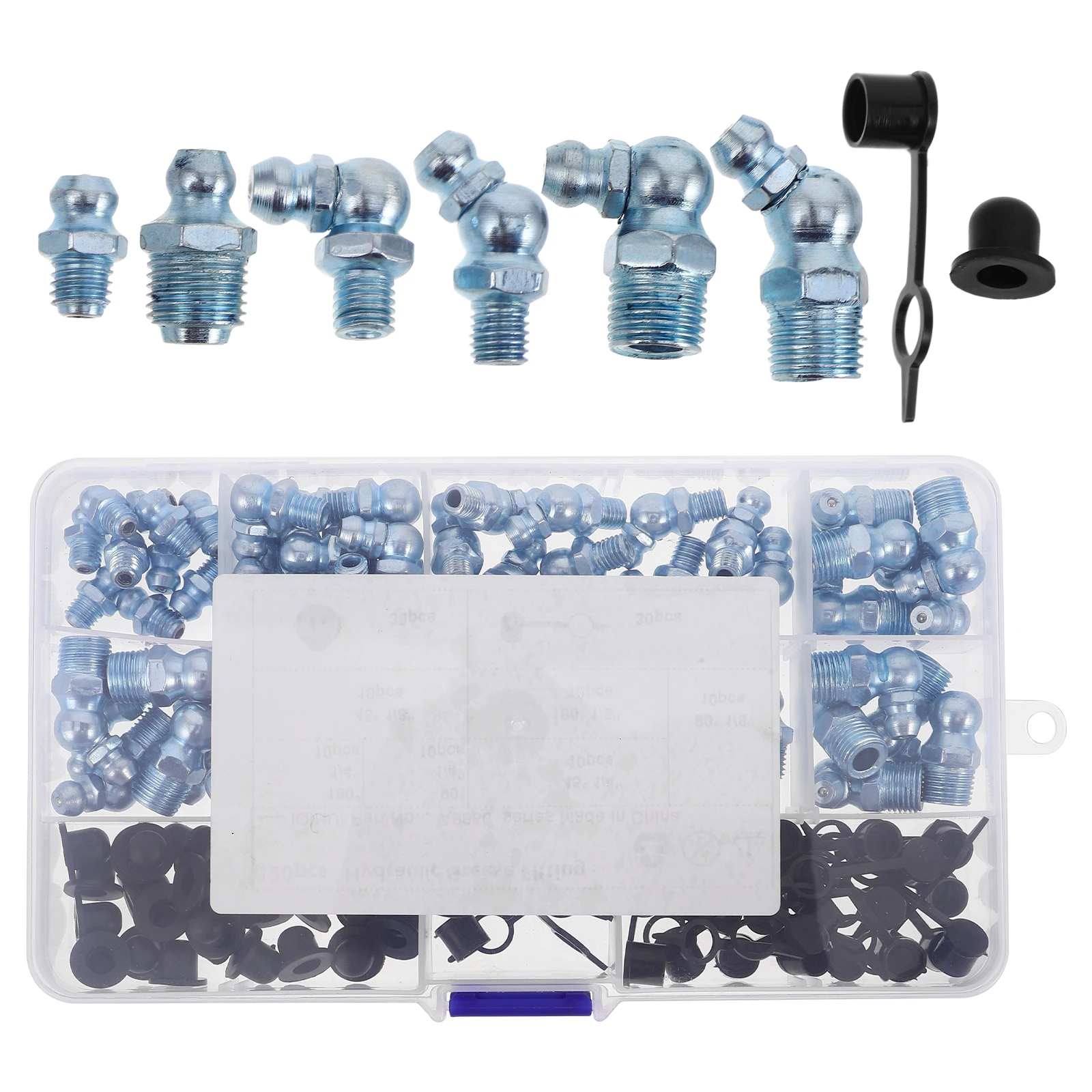 

120pcs Grease Fitting Assortment Durable Automotive Machinery Lubricating Fittings Easy Install Long Lasting Versatile