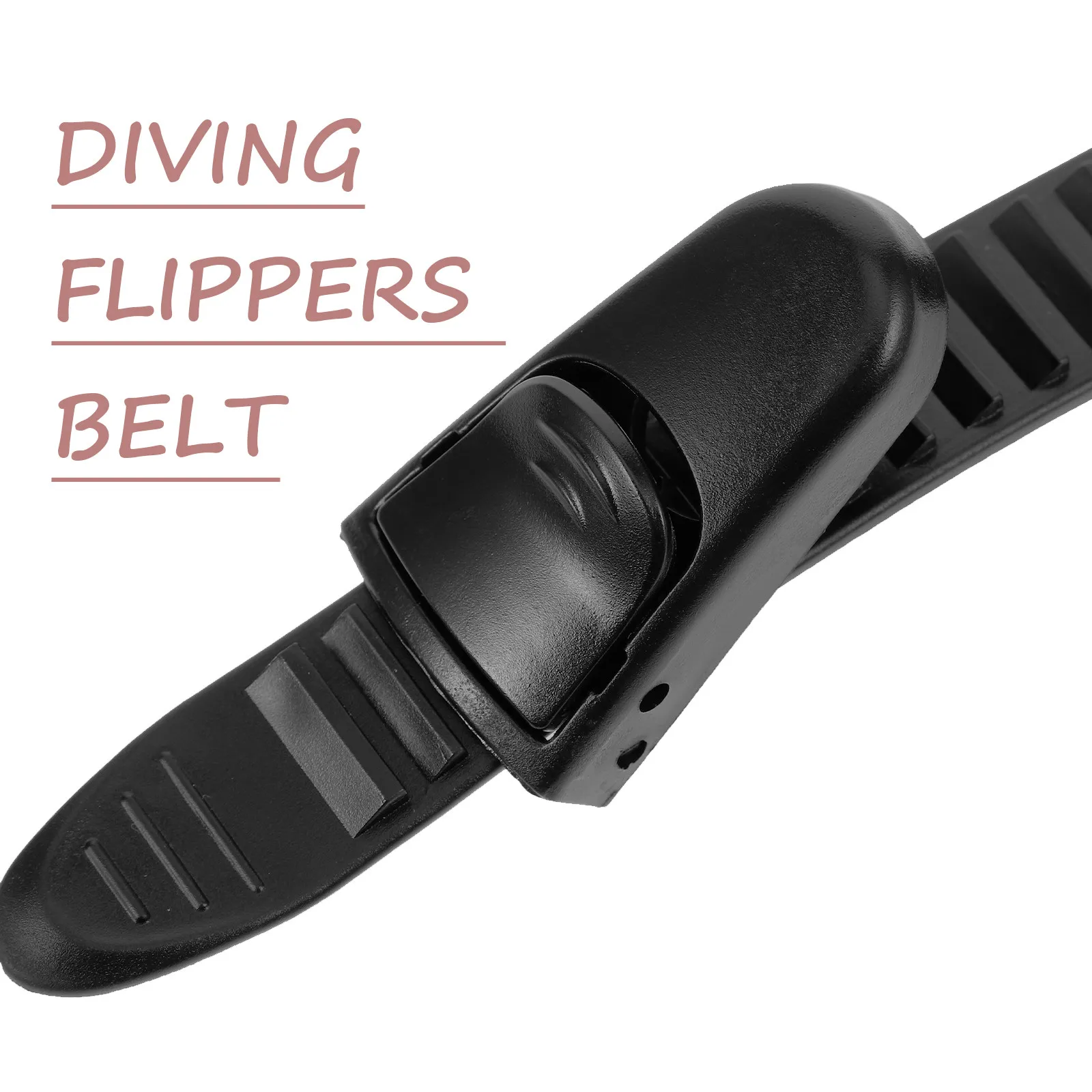1Pair Adjustable Scuba Diving Fin Strap Replacement Plastic Spring Heel Anti-Skid Fins Belt for Swimming Diving Flippers