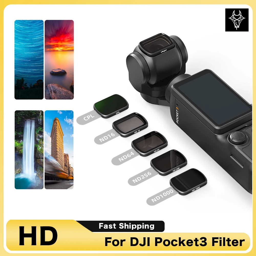 

Accessories Kit Compatible with DJI Pocket 3 ND Filter and CPL Polarizing Lens