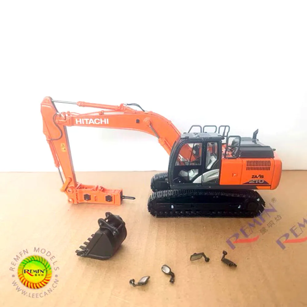 

3 Color Zaxis ZX210 Excavator/Hammer Demolition Machine Door Open 1/50 Die-Cast Boy Gift Engineering Car Collection Toy Model